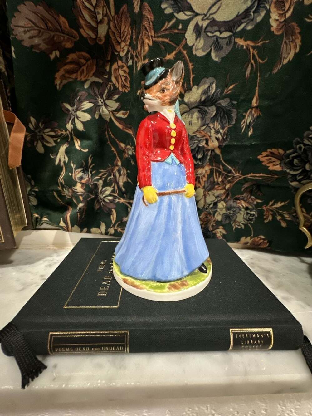 Aynsley Lady Fox Figurine Hand Painted Fine Bone China